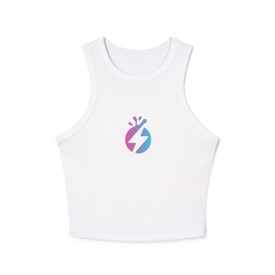 ShockJuice Icon Micro Rib Cropped Tank Top